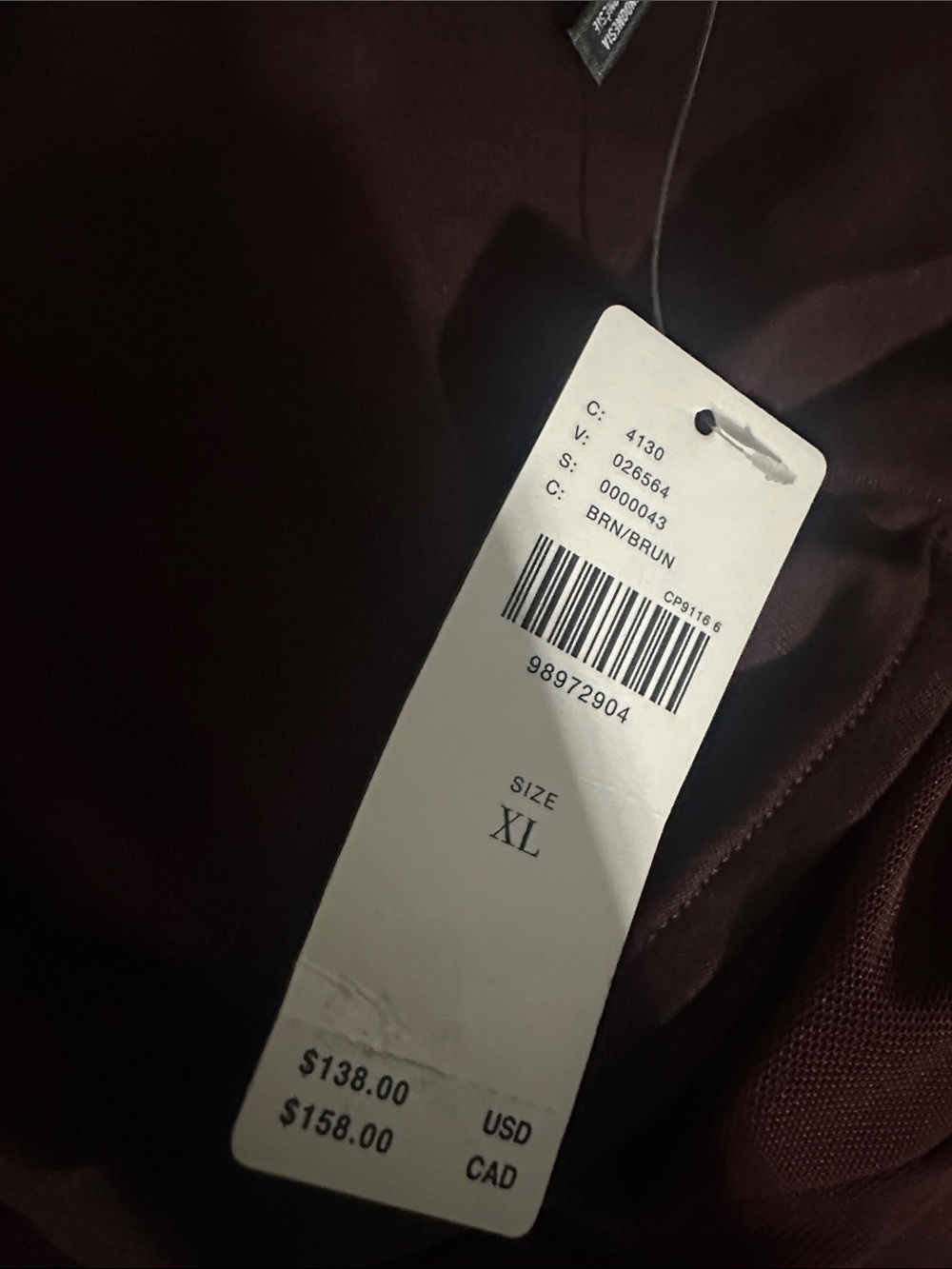 NWT! By Anthropologie Ruched Mock-Neck Knit Dress in Brown 🏛️1️⃣ - Picture 4 of 4